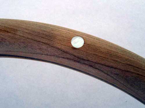 Figure 41: Detail showing completed mother-of-pearl inlay